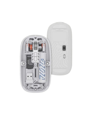 Casper Dual Mode Transparent Wireless Mouse- White